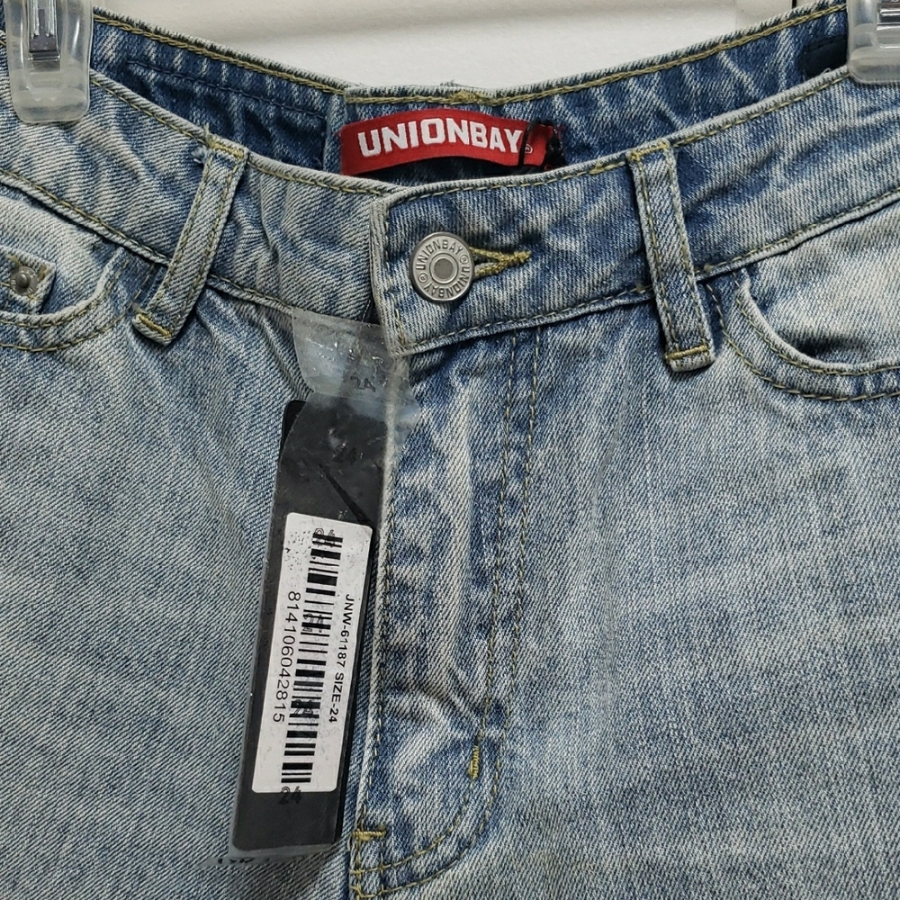 Ripped Light Denim Boyfriend Jeans - Girlfriend Fit - Picture 3 of 13